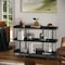 Martha Stewart Emmett 3 Shelf 35in.H Storage Display Unit Bookcase w/Oil Rubbed Brnz Metal Frame in Blk Wood Grain JN-2542B3-BK-BK-MS - alternate 4